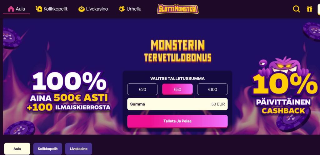 SlottiMonsteri kasino