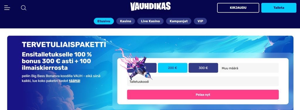Vauhdikas kasinobonus